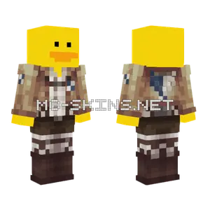 Scout Duck Attack Titan Minecraft skin