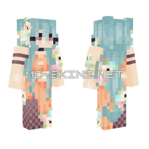 Sea Breeze Girl Minecraft skin