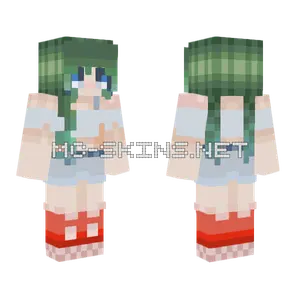 Sea Shells Girl Minecraft skin