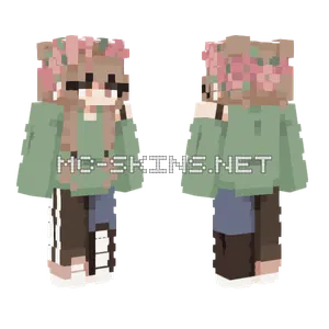 Seasons Flower Crown Minecraft skin