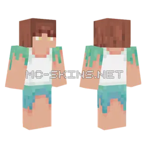 Seaweed Girl Minecraft skin