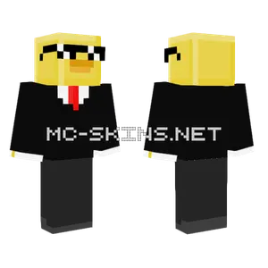 Secret Agent Duck Minecraft skin