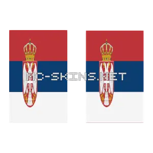 Serbia Flag cape, outside and lining