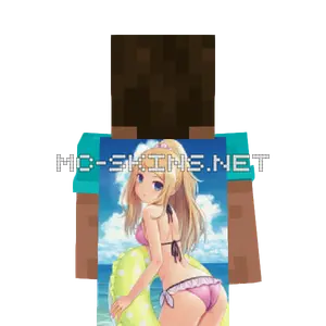 Serena Bikini cape, outside and lining