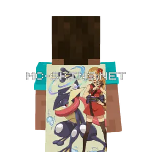 Serena Ninja cape, outside and lining