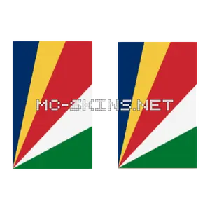 Seychelles Flag cape, outside and lining