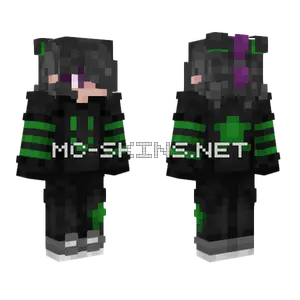 Shade Green Hoodie Minecraft skin