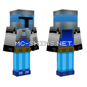 Shadered Jango Fett Minecraft skin