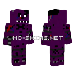 Shadow Freddy Minecraft skin