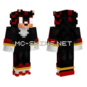Shadow The Hedgehog Minecraft skin