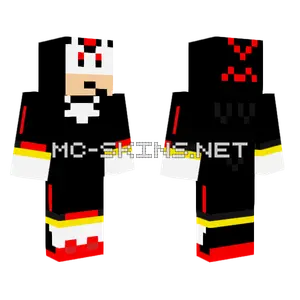Shadow The Hedgehog V2 Minecraft skin