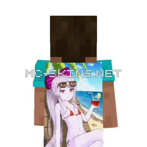 Shalltear Bikini cape, outside and lining