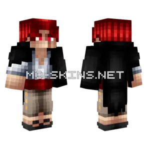 Shanks Red Eyes Minecraft skin