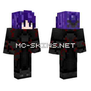 Sharpness Skin Violet Ver Minecraft skin