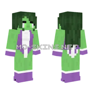 She Hulk Minecraft skin
