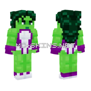 She Hulk Marvel Comics Minecraft skin