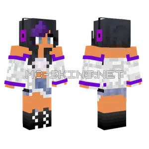 Sheep Aphmau With Purple Minecraft skin
