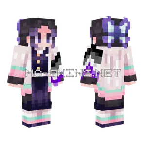 Shinobu With Ace Flag Minecraft skin