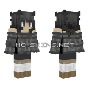 Short Black Hair Skin Minecraft skin