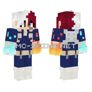 Shoto My Hero Academia Minecraft skin