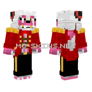 Showtime Foxy V2 Minecraft skin