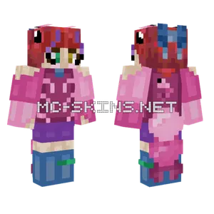 Shrimp Girl Minecraft skin