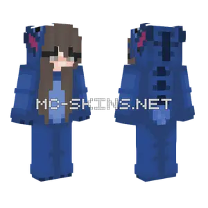 Shrkymkt Blue Stitch Minecraft skin