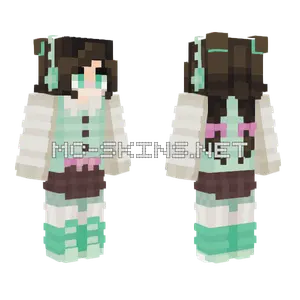 Shubble Mint Mistletoes Minecraft skin