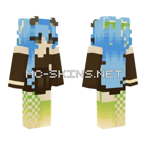 Shy Hedgehog Girl Minecraft skin