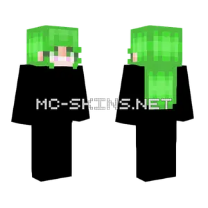 Sickly Green Hair Base Minecraft skin