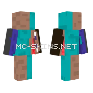 Sideways Steve Minecraft skin
