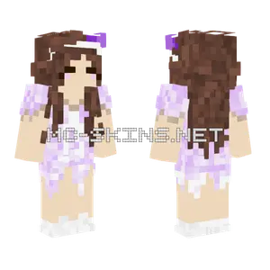Silver Girl Skin Minecraft skin