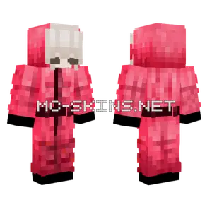 Silver Squid Games Minecraft skin