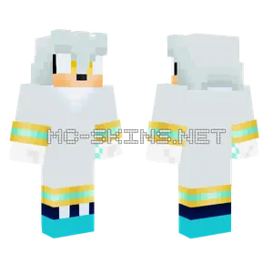 Silver the Hedgehog Minecraft skin