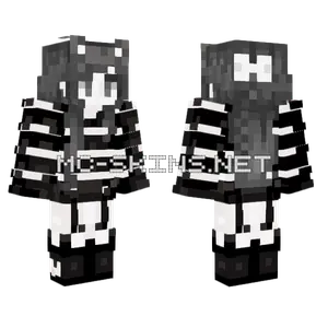 Simone Monochrome Minecraft skin