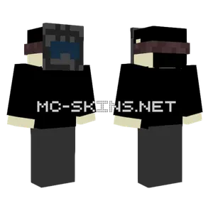 Simple Black And White Minecraft skin