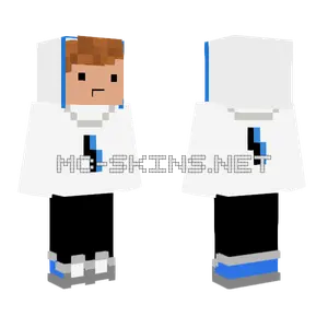 Simple Blue Trim Boy Minecraft skin