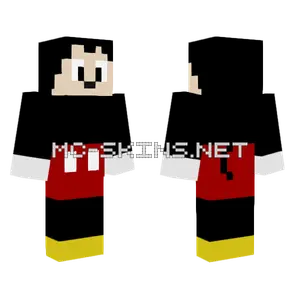 Simple Mickey Mouse Minecraft skin