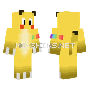 Simple Pikachu Minecraft skin
