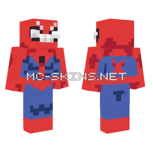 Simple Spiderman Minecraft skin