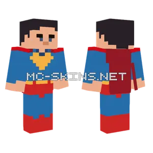 Simple Superman Skin Minecraft skin