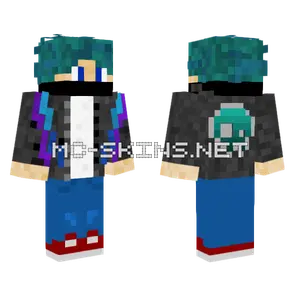 Skeather Jacket Boy Minecraft skin