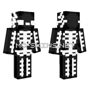 Skeleton Axolotl Minecraft skin