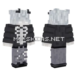 Skeleton Hoodie Minecraft skin