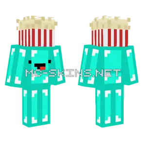 Skeppy Carrying Popcorn Minecraft skin