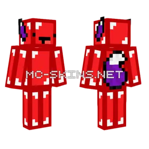 Skeppy Fox Furry Skin Minecraft skin