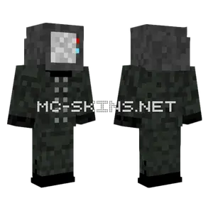Skibidi Toilet TV Man Minecraft skin