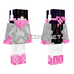 Skimask Girl Minecraft skin