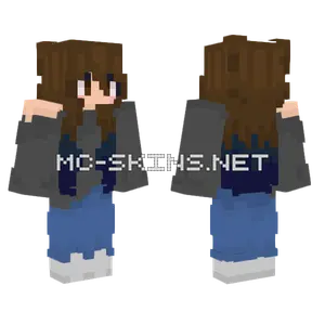 Skinn Blue Overalls Minecraft skin