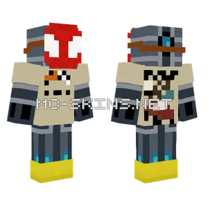 Skull Arena Player 1 Blue Minecraft skin